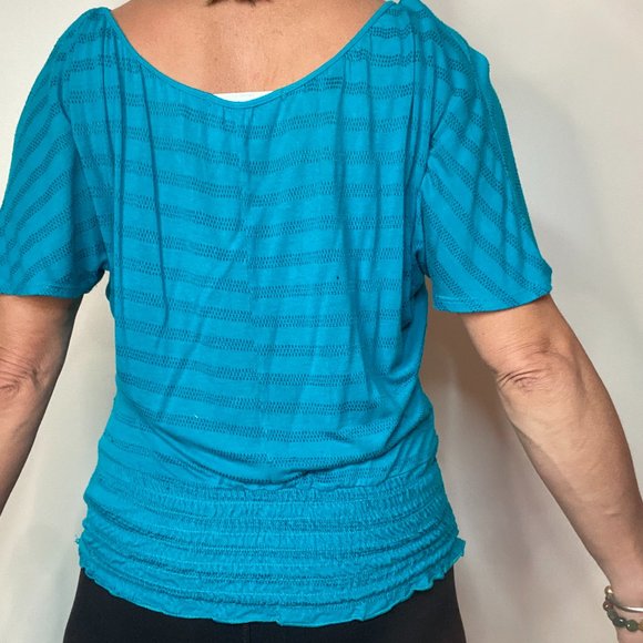 Blouse, Turquoise - Picture 2 of 3